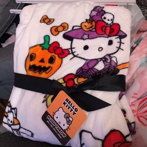 Hello Kitty Halloween throw blanket